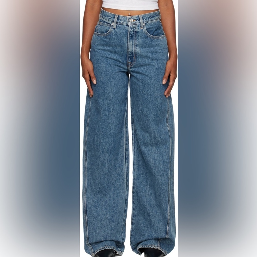 Slvrlake Blue Eva Twisted Seam Jeans In Born To Run size 24